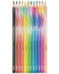 Цветни моливи Maped Nightfall - 12 цвята  - 2t